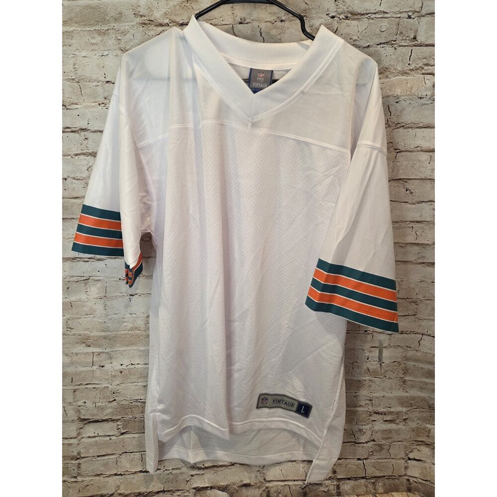 Vintage Miami Dolphins Jersey Size L White New With Tags